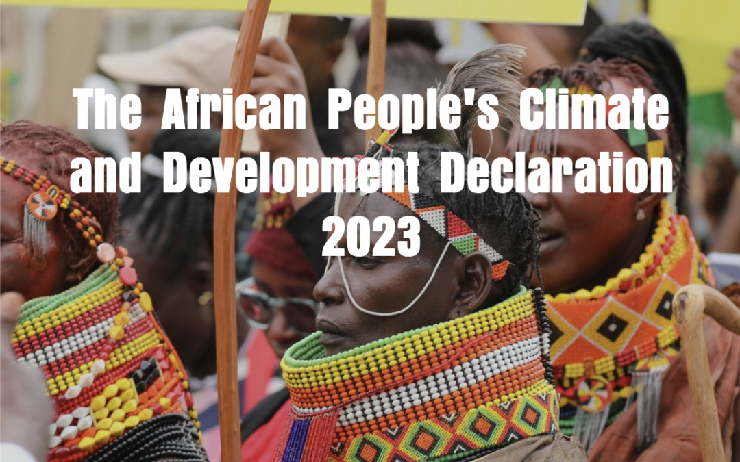 African People’s Climate and Development Declaration