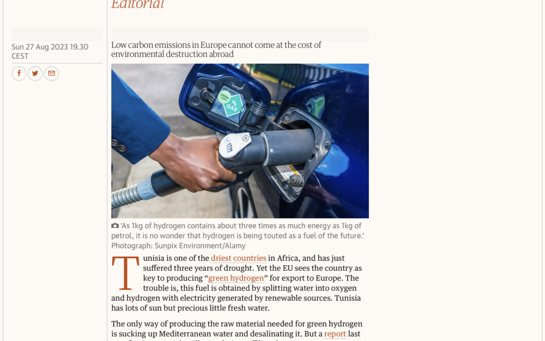 The Guardian view on hydrogen hype: it’s perhaps not as green as you think
